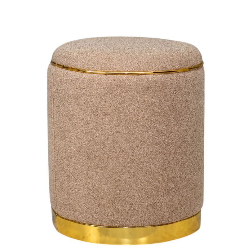 Pouf alliance bouclé