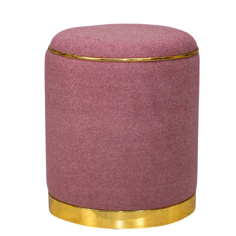 Pouf alliance bouclé