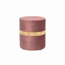Pouf bande doré