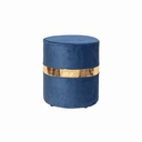 Pouf bande doré