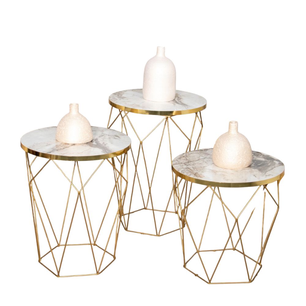 3 Table salon crystale