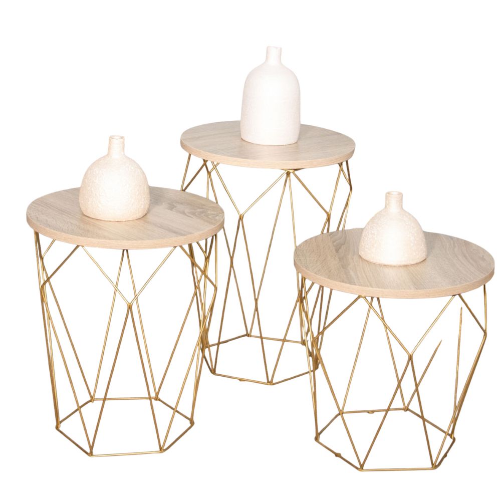 3 Table salon crystale