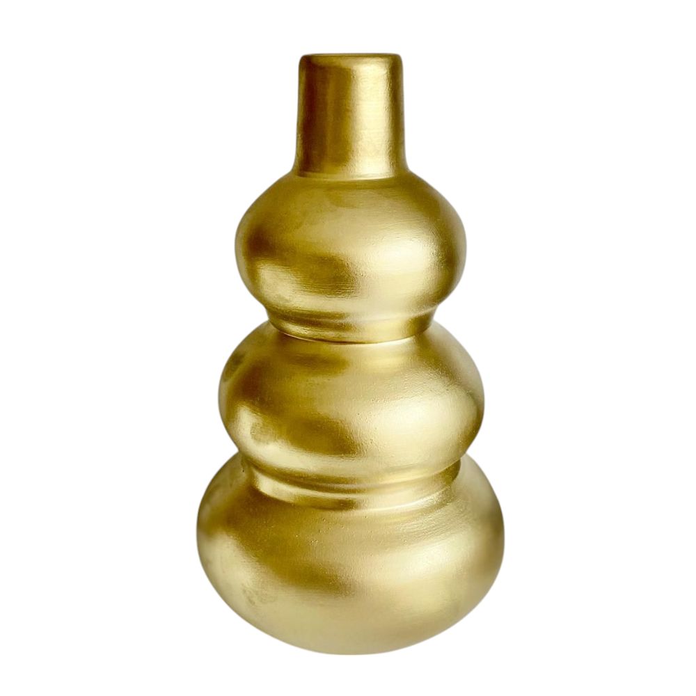 Vase douda doré