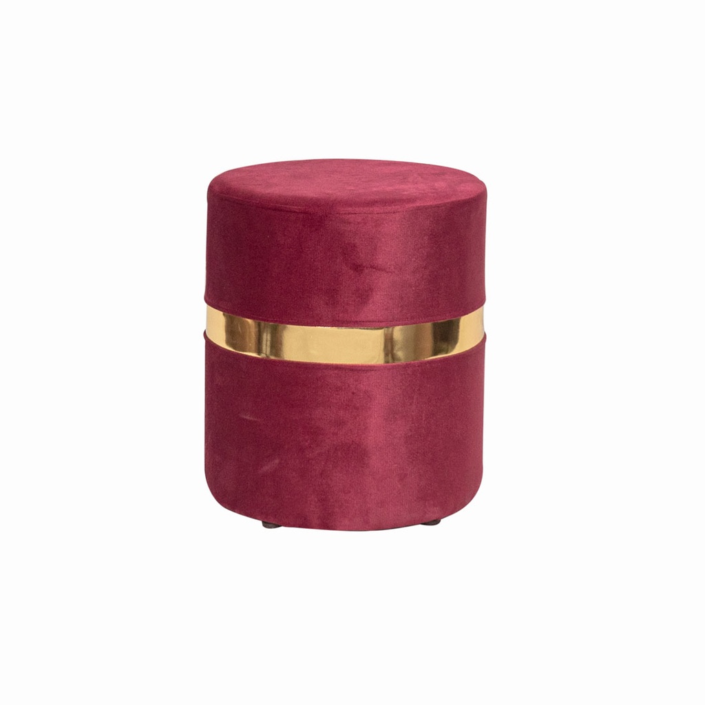 Pouf bande doré
