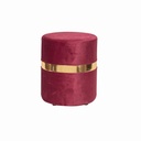 Pouf bande doré